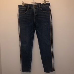 LOFT jeans with racing stripe